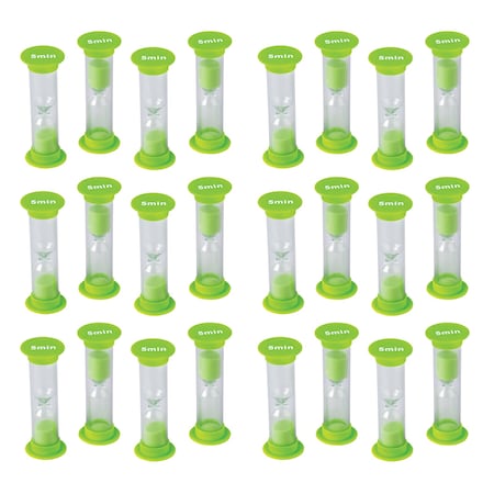 Teacher Created Resources Sand Timer, Mini, 5 Minute, PK24 TCR20947